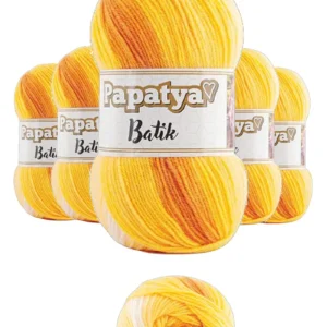 5 Adet Batik 554 Örgü İpi Yünü Tüm Kıyafetlere Uygun - 09