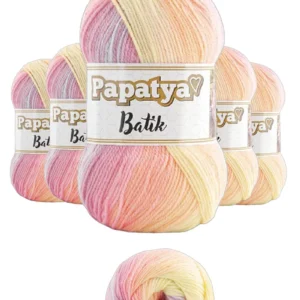 5 Adet Batik 554 Örgü İpi Yünü Tüm Kıyafetlere Uygun - 14