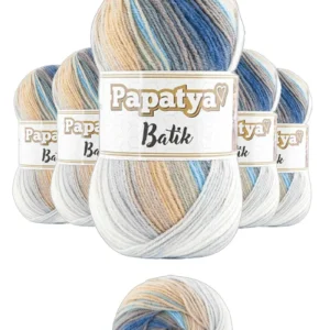 5 Adet Batik 554 Örgü İpi Yünü Tüm Kıyafetlere Uygun - 18