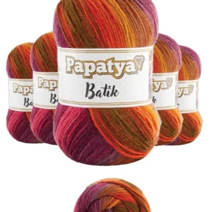 5 Adet Batik 554 Örgü İpi Yünü Tüm Kıyafetlere Uygun - 29