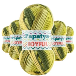 5 Adet Joyful Ekose Battaniye Ceket Panço İpi Yünü Renk no:05