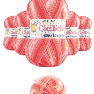 5 Adet Cici Bebe Kendinden Desenli Akıllı İplik Battaniye Yelek Ceket Yünü İpi Renk:10