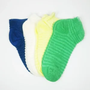 Kadın Havlu Patik Bilek Çorap Ev Çorabı 4 Çift