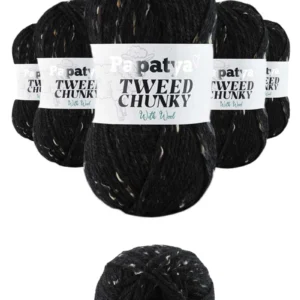 5 Adet Tweed Chunky Kırçıllı Hırka Battaniye Şapka Bere Örgü İpi Yünü - 2000