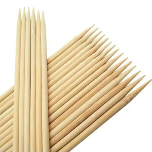 Bambu Kalın Ahşap Çöp Şiş Çubuğu 35 Cm - 40 Adet