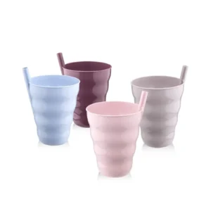 Poşetli Pipetli 3'lü Bardak Ur 3181