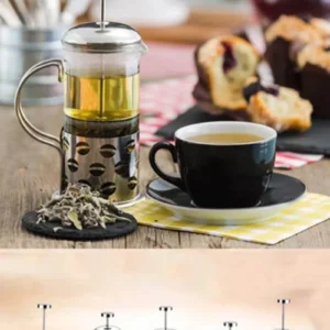 New Life 350ml Çelik French Press Bitki Demleme Bardağı Bls Fp 350