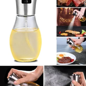 Sprey Yağdanlık Cam Şişe 200 Ml Kolay Püskürtme Zeytinyağı Sprey Şişesi