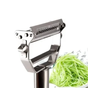 Turbo Çelik Paslanmaz Jülyen Çift Bıçaklı Fonksiyonel Sebze Meyve Soyacağı