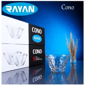 Rayan Cono 6'lı Büyük Cam Kase