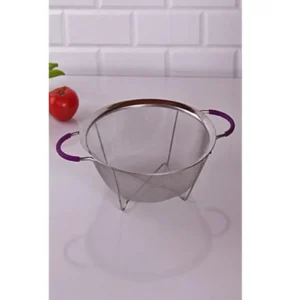 Paslanmaz Silikon Saplı Sepet Süzgeç 25 cm Balsa SPT-25