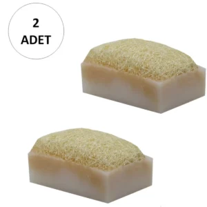 2 Adet Doğal Kabak Lifli Keçi Sütü Sabunu