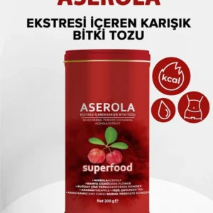 Aserola Ekstresi İçeren Karışık Bitki Tozu 200 GR Metal Kutu