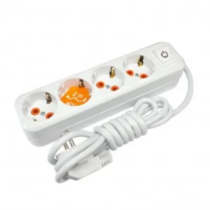 Asel 4'lü 2 Metre Anahtarlı Priz