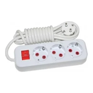 Asel Priz 3 Lü 5 MT Anahtarlı