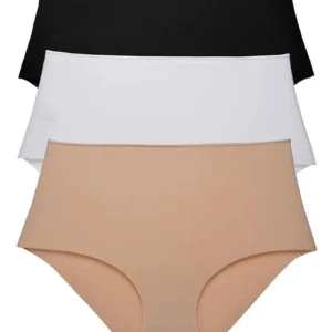 Lazer Kesim Toparlayıcı Dikişsiz Beli Lastikli Bato Külot Yüksek Bel 3 Adet