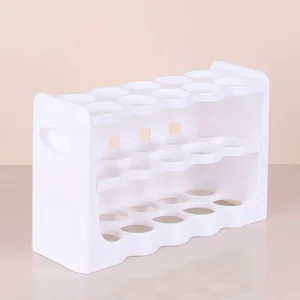 Yumurta Organizeri Buzdolabı Yumurtalık Düzenleyici 30'lu 3 Katlı Raf Yumurtalık Kutusu 10X22 cm