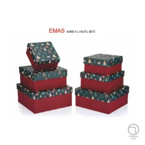Gıpta Emas Kare 6'Lı Hediye Kutusu Set 4-Bx96740-2161