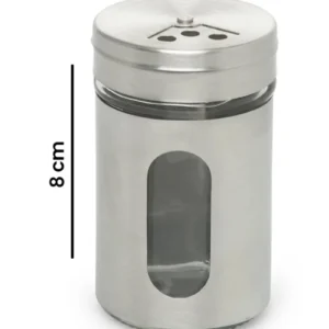 Metal Tuzluk Biberlik Baharatlık 8 cm