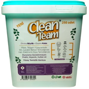 Clean Team Beyaz Sabun Kokulu Ekstra Kalın Ev Ofis Temizlik Havlusu 250 Adet