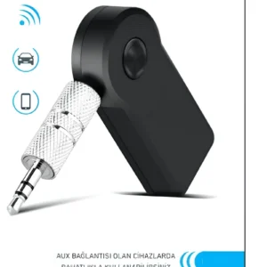 Araç İçi Kablosuz Müzik Aktarma ve Telefon Görüşme Aparatı AUX Mini Wireless