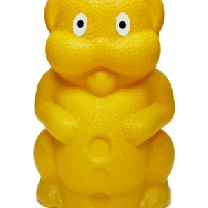 Sarı Köpek Figürlü Açılmaz Plastik Kumbara 20x13 cm