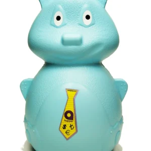 Yeşil Kedi Figürlü Açılmaz Plastik Kumbara 20x13 cm