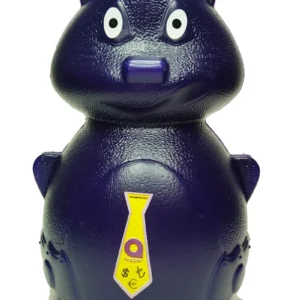 Lacivert Kedi Figürlü Açılmaz Plastik Kumbara 20x13 cm