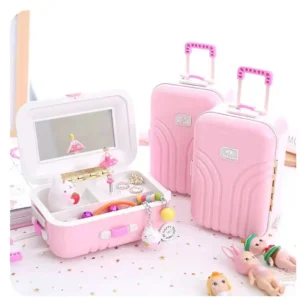 Valiz Şeklinde Müzik Kutusu Dekoratif Hediyelik Yf-2275