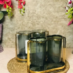 Lavin Tezgah Üstü 2 Bölmeli Kalpli Kaşıklık Çatallık Lüks 1 Adet