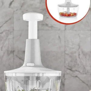 Yakut Üstten Basmalı El Rondo Blender Çelik Bıcaklı Beyaz