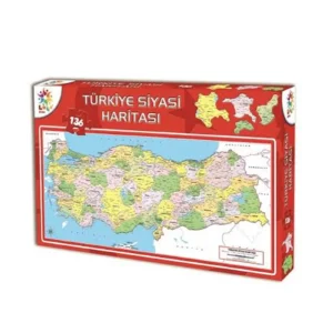 Laço Türkiye Siyasi Harıta Puzzle Kutulu 136 Parça