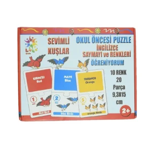 Sevimli Kuşlar Okul Öncesi Eşleştirme Oyunu 20 Parça