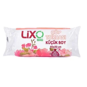 Küçük Boy Çöp Torbası 40 x 50 cm 30 Lu Rulo x 1 Paket = 30 Adet (Şeffaf)