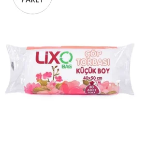 Küçük Boy Çöp Torbası 40 x 50 cm 30 Lu Rulo x 5 Paket = 150 Adet (Şeffaf)
