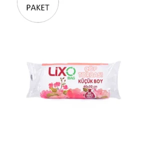 Küçük Boy Çöp Torbası 40 x 50 cm 30 Lu Rulo x 10 Paket = 300 Adet (Şeffaf)