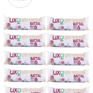 Battal Boy Çöp Torbası 75 x 90 cm 10 Lu Rulo x 10 Paket = 100 Adet (Mavi)