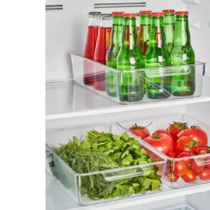 Şefaf Buz Dolabı Düzenleyici Dolap Içi Düzenleyici Organizer 20x32.5x7cm L