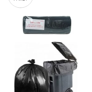 Hantal Boy Çöp Torbası 100 x 150 cm 10 Lu Rulo x 10 Paket = 100 Adet (Siyah)
