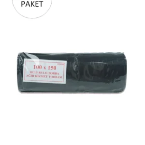 Hantal Boy Çöp Torbası 100 x 150 cm 10 Lu Rulo x 20 Paket = 200 Adet (Siyah)