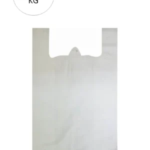 Beyaz Atlet Poşet Mini Boy 20x34 cm Takriben 235 Adet 1 Kg