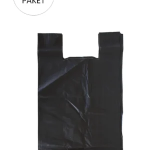 Siyah Hışır Atlet Poşet Mini Boy 22x31 cm 1 Paket Takriben 500 Adet