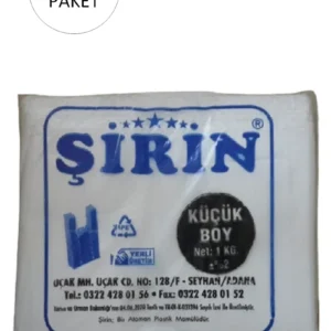 Beyaz Kalın Atlet Poşet Küçük Boy 25x45 Cm 1 Kg 3 Paket (Takriben 330 Adet)
