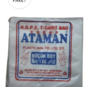 Kalın Şeffaf Atlet Poşet Küçük Boy 25x33 Cm 1 Kg (3 Paket-Takriben 510 Adet)