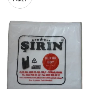 Beyaz Kalın Atlet Poşet Büyük Boy 30x57 Cm 1 Kg 5 Paket (Takriben 225 Adet)