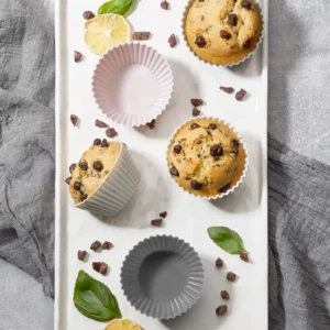 6x Adet Silikon Muffin - Cupcake Kek Kalıbı Airfryer - Fırın Kek Kalıbı