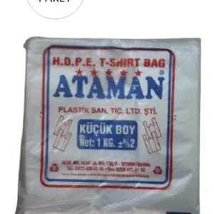 Kalın Şeffaf Atlet Poşet Küçük Boy 25x33 Cm 1 Kg (10 Paket-Takriben 1,700 Adet)