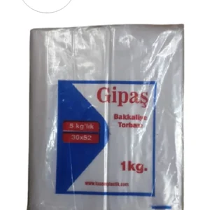 Bakkaliye Naylon Torba 5'kg lık 30x52 cm 1 Paket (Takriben 110 Adet)