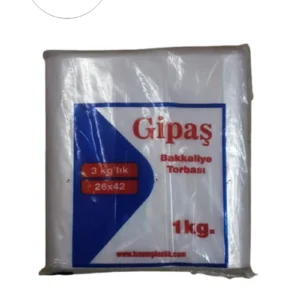 Bakkaliye Naylon Torba 3'kg lık 26x42 cm 1 Paket (Takriben 165 Adet)