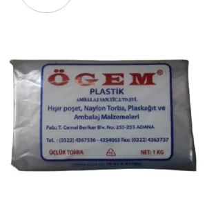 Bakkaliye Naylon Torba Üçlük 26x45 cm 1 kg 1 Paket (Takriben 135 Adet)